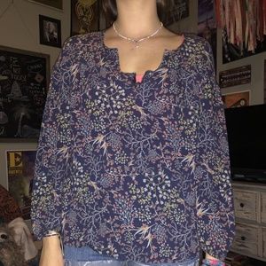Floral peasant top